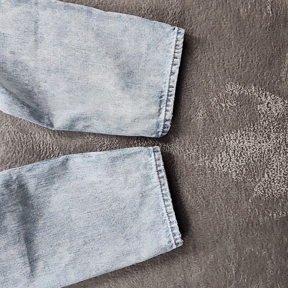 American Eagle Jeans Womens Size 0 Washed Blue Denim Distressed 5 Pocket - Picture 12 of 16